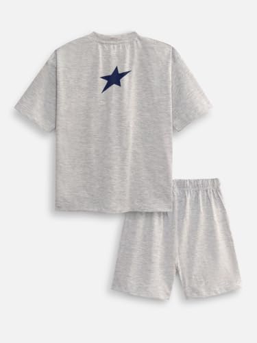 Image of Nap Chief Kids Cotton Printed Co ord Sets for Boys & Girls, T Shirt and Shorts for Casual Wear