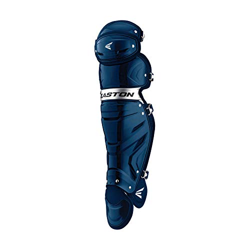 EASTON GAMETIME Baseball Catchers Leg Guards | Youth | Navy | 2020 |