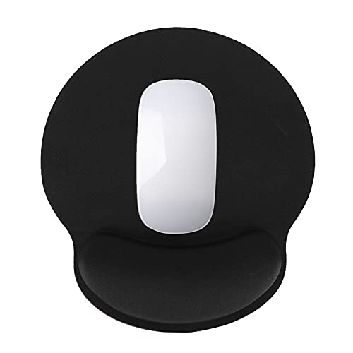 Seacanl Tapete de rato, tapete de rato design ergonómico com material de espuma viscoelástico forma e tamanho adequados para casa e escritório