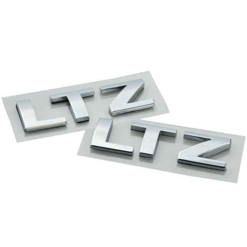Image of Letter Nameplate Emblem 3D Badge Compatible with 2007-2018 LTZ 2Pack (Chrome)
