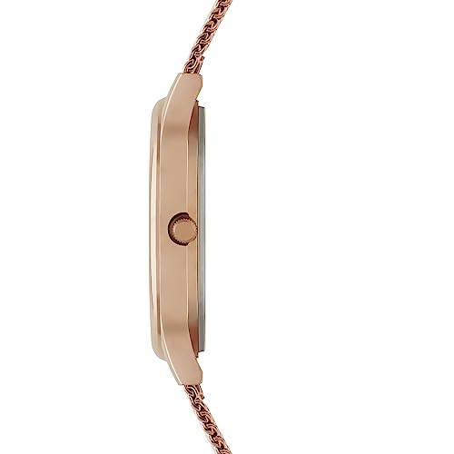 TEAL BY CHUMBAK Round Dial Analog Watch for Women|Chevron Collection| Stainless Steel Strap|Gifts for Women/Girls/Ladies |Stylish Fashion Watch for Casual/Work