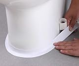 White Caulk Tape Bathroom Easy DIY Sealant Solution Peel & Stick for Bathtubs Toilets Walls Floors Tiles Wallpaper Edges, Quick & Mess-Free Waterproof Sealing, Create a Clean Finished Look in Minutes
