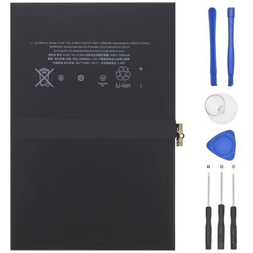 LBTPH New A1664 Battery Replacement Compatible for iPad Pro 9.7 2016 Edition A1673 A1674 A1675 Series 3.82V 7306mAh/27.91Whr with Tools kit