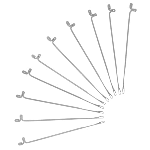 KONTONTY Beading Needle Set 10pcs Small Crochet Hooks for Jewelry Making and DIY Crafts