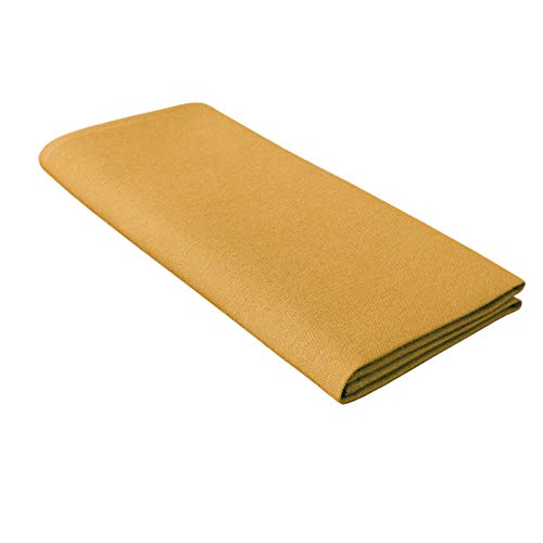 Servilletas de tela, 10 unidades, doradas, 51 x 51 cm, 20 x 20 pulgadas