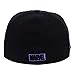 Marvel Black Panther Metal Logo Fitted Flat Bill Cap, Black/Blue 7 1/4