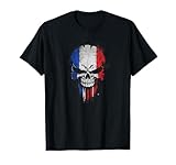 Drapeau France Crâne Patriotique T-Shirt