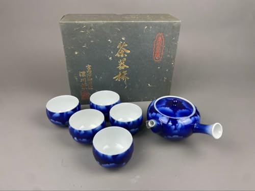 深川製磁 君島一郎デザイン蓋付き湯呑み 茶碗銘々皿 各5点セット 深川