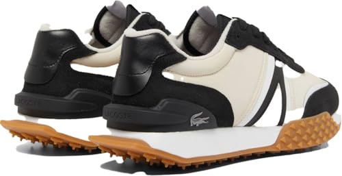Lacoste Mens L-Spin Deluxe Sneaker, BLK/Off WHT, 102