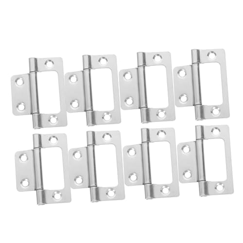 SEWACC 10 Piezas Bisagras de Puerta Silenciosas Inoxidable Bisagras Ajustables para Gabinetes de Cocina y Caravanas Diseño Robusto para Sensibles al Ruido