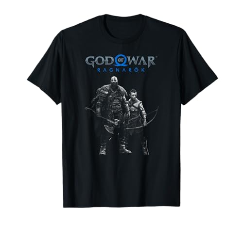 God of War: Ragnarok Silver Kratos and Atreus T-Shirt