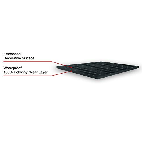 G-Floor Diamond Tread 5'X10' Garage Floor Mat In Midnight Black #TOP5