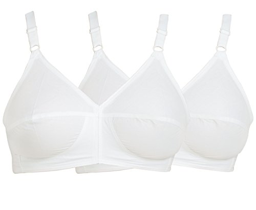 Image of SOUMINIE Women's Cotton Non-Padded Wire Free Casual Full-Coverage Minimizer Bra