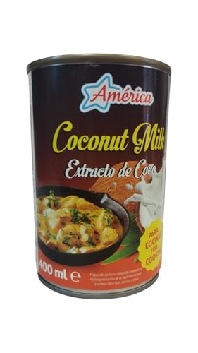 LECHE DE COCO - AMERICA - EXTRACTO DE COCO PARA COCINAR - 400 ML