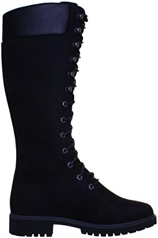 Timberland Women's Premium 14" Waterproof Boot, Black Nubuck, 6 | Image 2