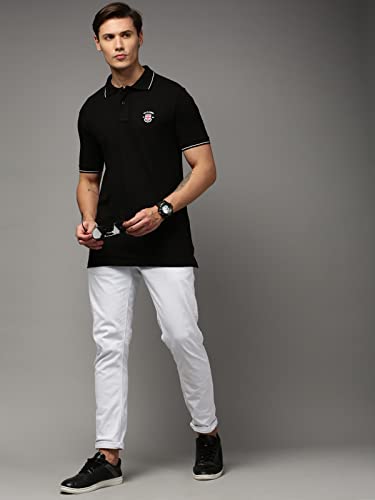 Image of ONN UK Classic Men's Premium Combed Cotton Polo Collar Half Sleeves Solid T-Shirt |
