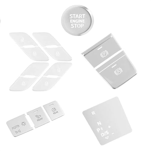 Autocollant bouton de voiture pour Audi A6C8 et A7 commande centrale et démarrage