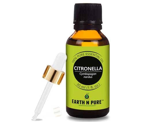Image of Earth N Pure Citronella Essential Oil Undiluted, Natural, Therapeutic Grade 30 ml