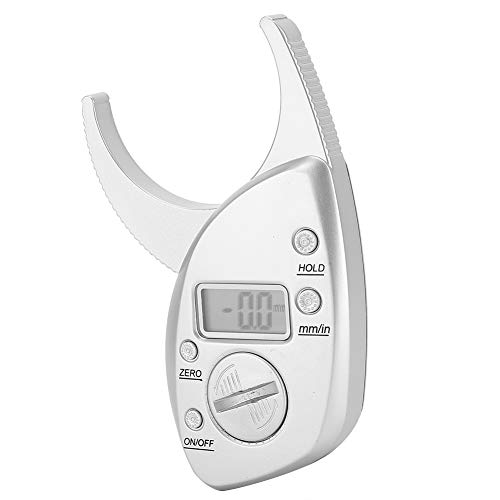 Body Fat Caliper, Portable Skin Fat Caliper Tester Electronic Fat Caliper, Digital Display High Accuracy Battery Powered Body Fat Measurement Caliper, Fat Measure Device for Home Use