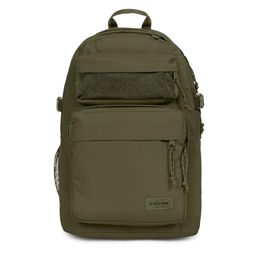 EASTPAK Double Pro – 32L Performance Backpack with 16' Laptop Sleeve, Dual Compartments, Security Pocket, Bottle Holder & Organizer, Dark Grass