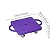 Zxpjkyu Indoor Scooter Board with Handles Sitting Scooter Portable Motor Skills with Rollers 11.8 Inches for Park Homeschool Children, Violet
