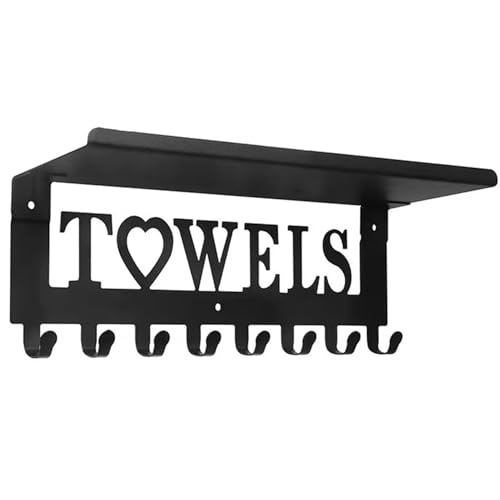 Racks de serviettes pour piscine et bain grand format avec étagère suspendue