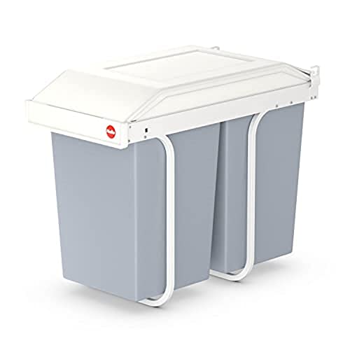 Hailo 3659 - Poubelle encastrable 2x15L