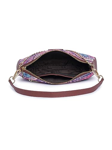 Image of ZOUK Women's Handcrafted Vegan Leather Casual Mini Shoulder Bag