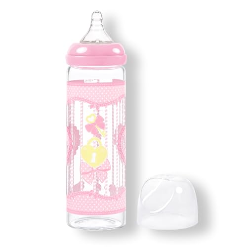 LittleForBig Adult Bottle Ultra Printed Specialty Oversized Glass Feeding Blushing Pattern