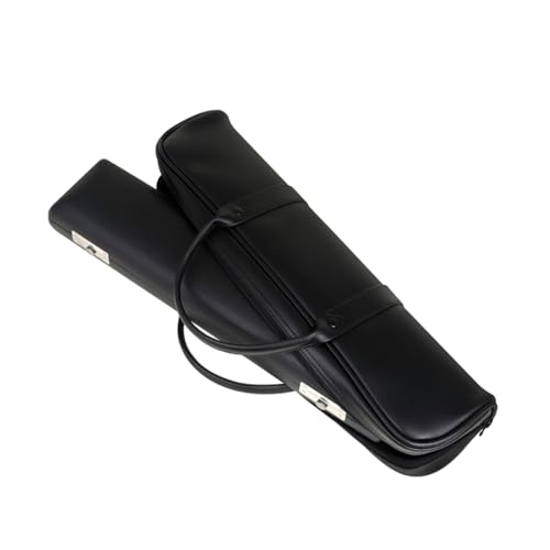 ERINGOGO 1 Set Durable Leather Flute Storage Case Flute Pouch Reliable Music Instrument Bag Lightweight Wear Resistant Design Convenient Zipper for Easy Access