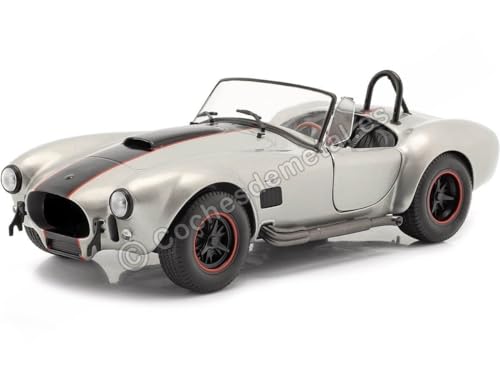 Solido 1:18 1965 Shelby Cobra 427 MkII color plateado miniatura 1