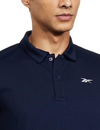 Image of Reebok Men's Solid Regular Fit Polo Shirts