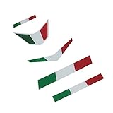 Horayten 1 Set Car Styling Decals National Flag Made in Italy Motocross Bike Italia Sticker Bumper