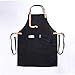Fartuch denim płótno odzież fartuch roboczy ogrodnictwo grill restauracja fartuch naprawa samochodu sklep malarstwo fartuch ciemnoszary