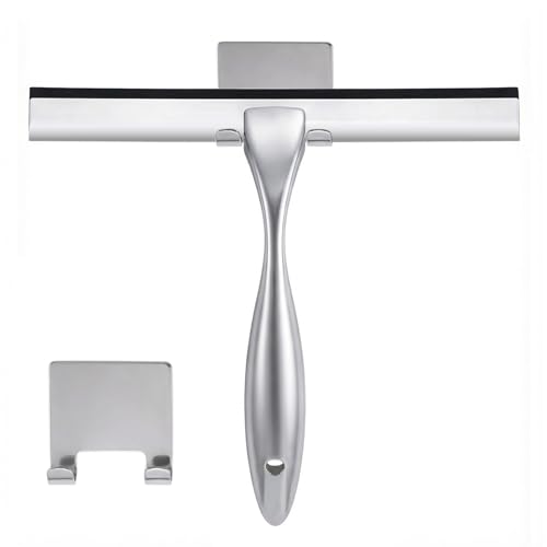 Opiniones y reviews de Escobillas de goma . 45 Netany Escobilla de Ducha, escobilla Plateada de 25.4 cm, escobilla de Acero Inoxidable Multiusos para baño, Puertas de Ducha, Espejos, Azulejos y Ventanas de Auto - 100% sin...