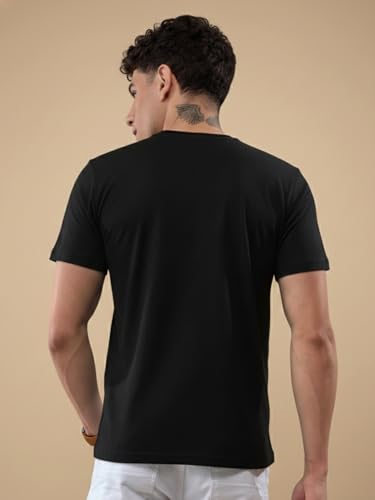 Image of Lux Nitro Men's Premium Half Sleeve Cotton T-Shirt | Round Neck | Regular Fit Casual Solid Tee