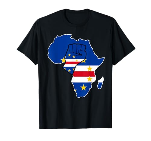 Cape Verdean pride Cape Verde flag Africa map t-shirt T-Shirt