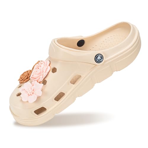 Image of PIMIO Garden Clogs for Women and Men,Slip On Work Shoes with Arch Support,Womens Mens Quick-Dry Water Shoes Casual Sandals,Comfortable Slippers