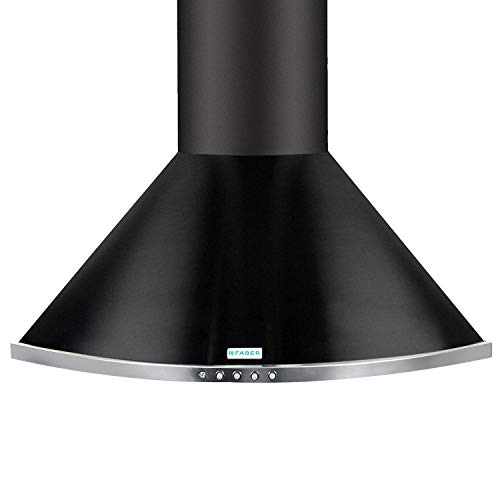 Image of Faber 60 cm 1095 m /HR Pyramid Kitchen Chimney (HOOD TENDER 3D BK T2S2 LTW 60, 2 Baffle Filters, Black)
