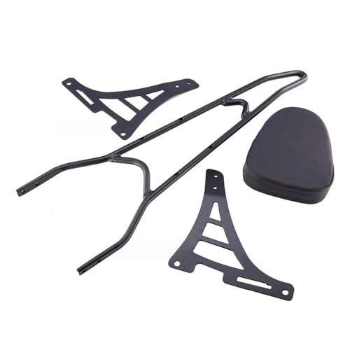 Porte bagages Sportster XL 883 1200 avec sissy bar amovible noir pour moto Harley de 2004 à 2026