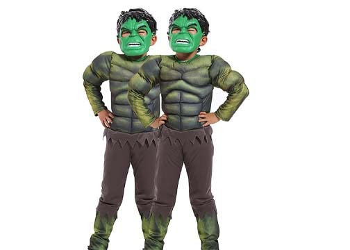 MODERNAZ Hulk dress for kids with mask, superhero kids fancy dress costume - muscle look (Green color) (6-7 years) (B0BZQHTVHL) Amazon Price History, Amazon Price Tracker
