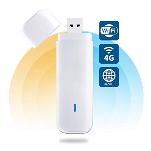 Embedded Works EW1363 4G LTE USB Dongle with Micro SD Storage | Global Cellular Bands CAT4 Qualcomm Chipset | Plug n Play with Chromebooks, Windows, Linux