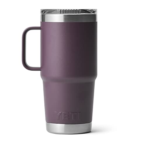 Image of YETI Rambler 20 oz Travel Mug, Stainless Steel, Vacuum Insulated with Stronghold Lid