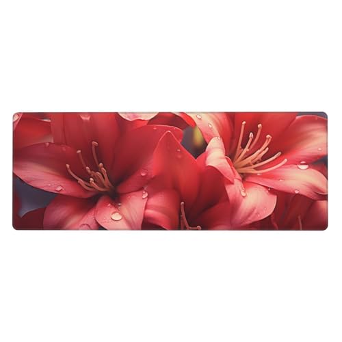 Tapis de souris de jeu antidérapant long 80x30 cm pour clavier ordinateur et pc portable