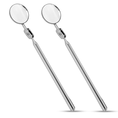 Harrier Hardware 2-Pack Telescoping Inspection Mirror Extendable...