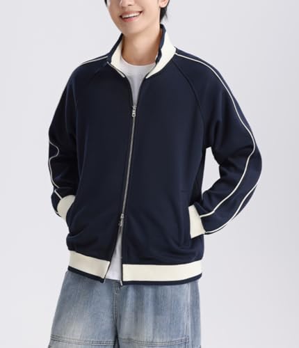 Heavyweight Men's Zip-Up Hoodies Colour-blocked Jackets Casual Men's and Women's sweatshirts3