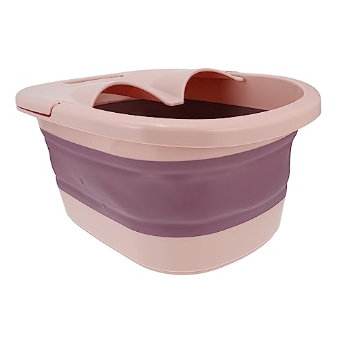 Tina plegable para baño de pies con masaje portátil