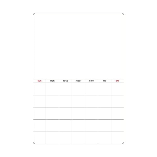 Tyenaza Calendario magnetico per frigorifero Lavagna cancellabile a secco Planner Blocco note magnetico Scheda di pianificazione familiare, per frigorifero