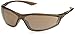 Crossfire 34257 KP6 Crystal Brown Frame Safety Sunglasses with Brown Flash Mirror Lenses