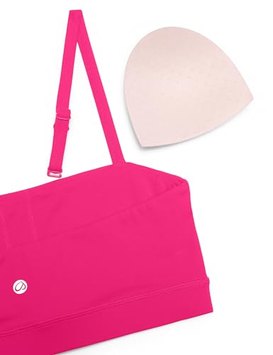 Image of CRZ YOGA Butterluxe Thin Strap Sports Bra | Light Support, Removable Pads, Yoga, Extremely Soft, Square Neck, Adjustable Back, for Women